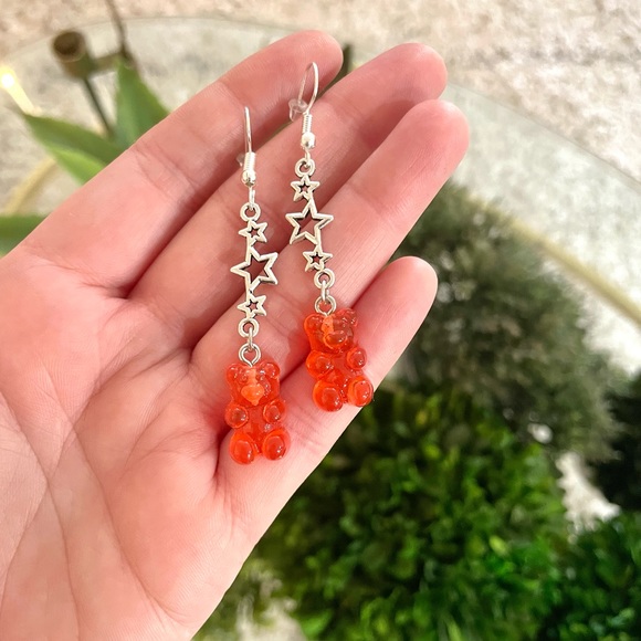 Star Gummy Bear Earrings - Picture 4 of 5